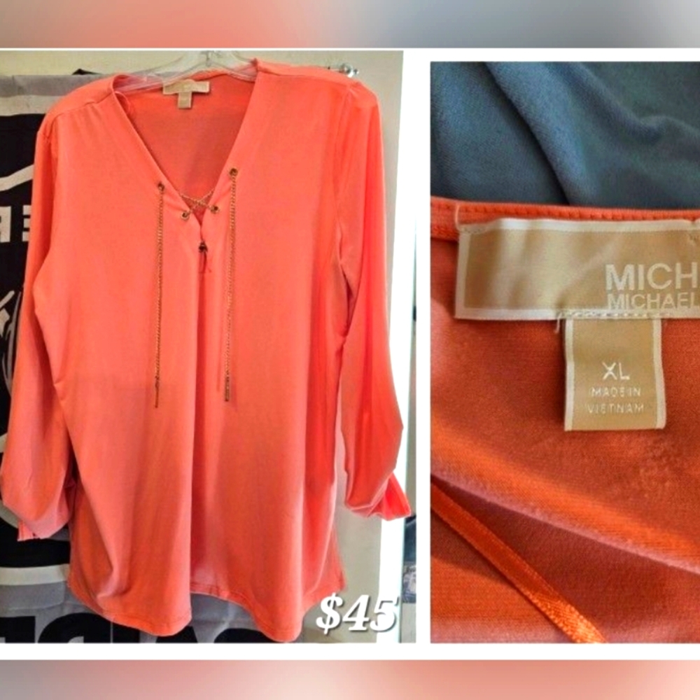 Michael Kors salmon blouse